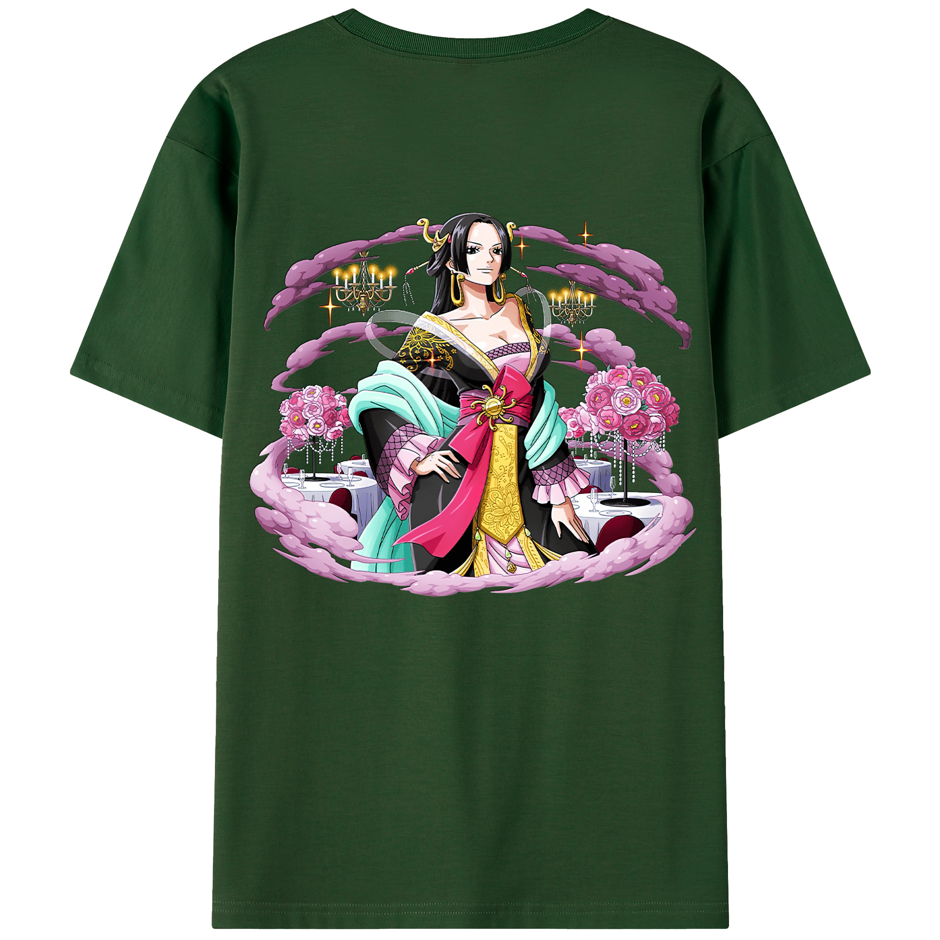 ワンピース ボア・ハンコック ONE PIECE Boa·Hancock 綿100％半袖Tシャツ（背面プリント）
